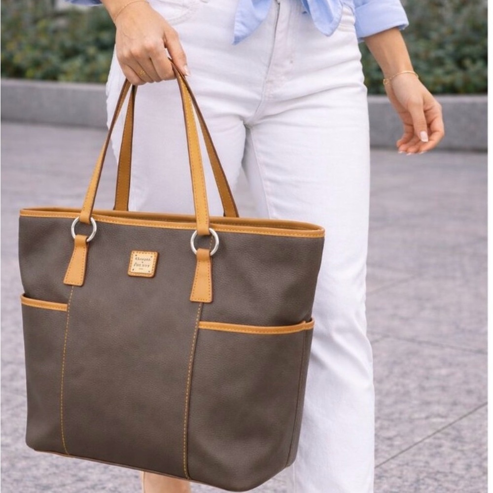 Dooney & Bourke Helena Brown Leather Tote